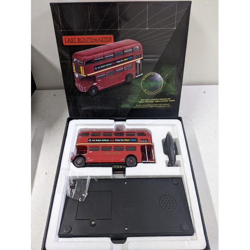 90 - Three Diecast vehicles to include a boxed 1/18 scale Citroen XM by Solido, a boxed Last Routemaster ... 