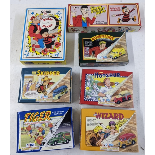 92 - A collection of Corgi Diecast box sets to include Corgi Comic Classics Tiger, The Skipper, Adventure... 