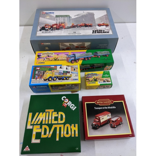 96 - A collection of Corgi Diecast vehicle box sets to include Corgi Classics Heavy Haulage No.31009, The... 