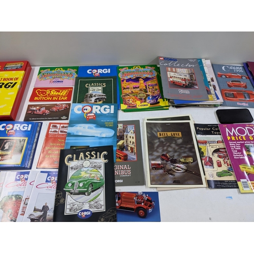 97 - A collection of Diecast Collectors magazines, books and brochures to include The Great Book of Corgi... 