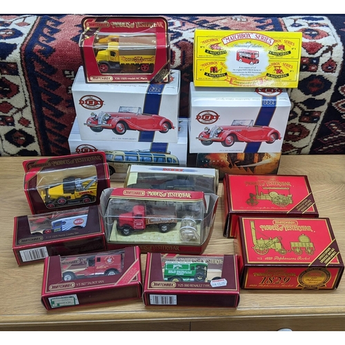 246 - Matchbox examples to include Models of the Year YFE02 1948 Land Rover Auxiliary and others, along wi... 