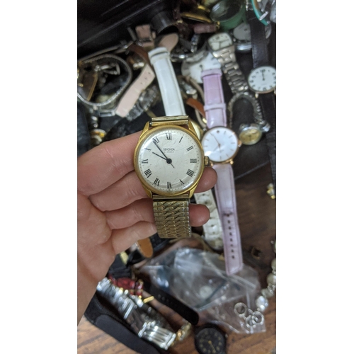 355 - A collection of various ladies and gent wristwatches to include a gents Sekonda on an expanding stra... 