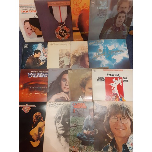 190 - A quantity of LP's, mainly 1970's,  to include Abba, ELO, John Denver, Paul Simon, Animals, Carpente... 