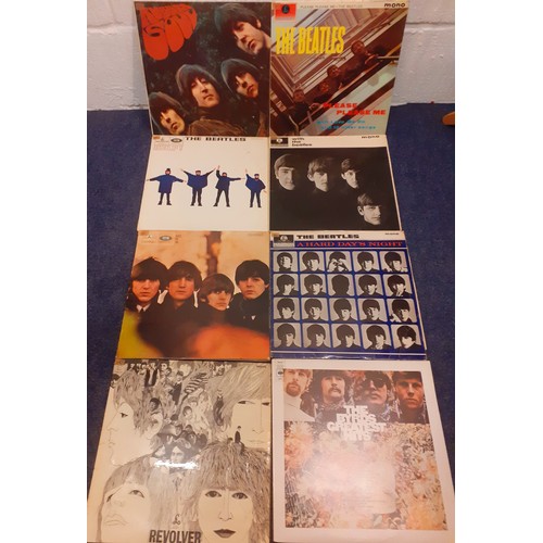 189 - A small quantity of 1960's and 1970's LP's comprising 7 Beatles albums to include Rubber Soul, Hard ... 