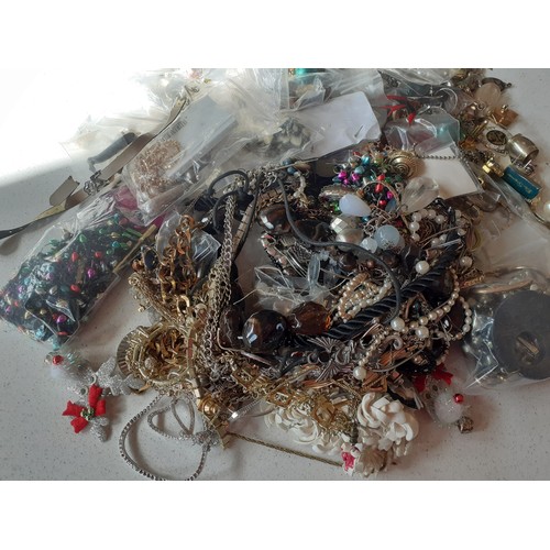 135 - A large quantity of modern costume jewellery comprising earrings, bracelets to include a Rochelle 18... 