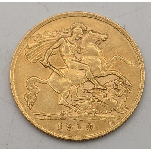 32 - A 1910 half sovereign, 4g
Location:CAB5
If there is no condition report shown, please request