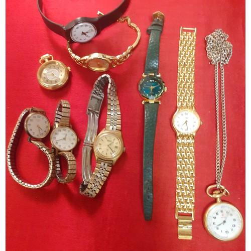 74 - A group of ladies wristwatches to include Rotary and Attwood & Sawyer. Location:Table