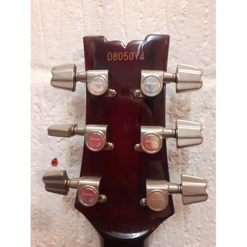 186 - A 1980's Ibanez AR50 6-string electric guitar serial no: D805074 in a wine red colourway with TGI bl... 