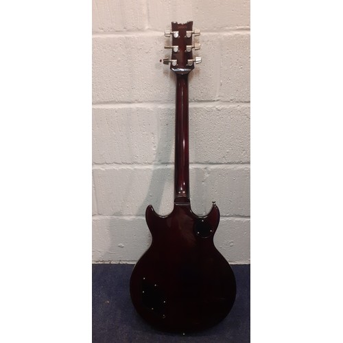 186 - A 1980's Ibanez AR50 6-string electric guitar serial no: D805074 in a wine red colourway with TGI bl... 