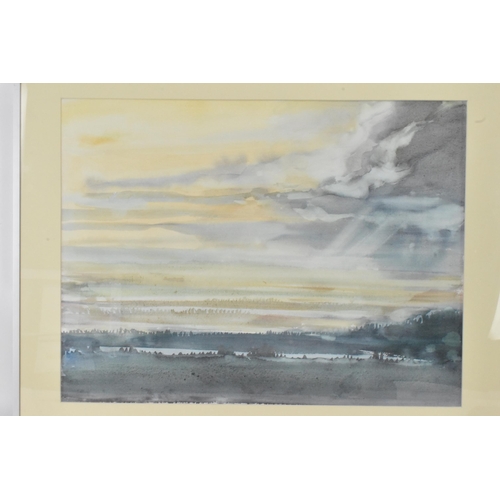 155 - David Smith - two watercolours, one depicting a Norfolk sea landscape scene, signed and dated 1979, ... 