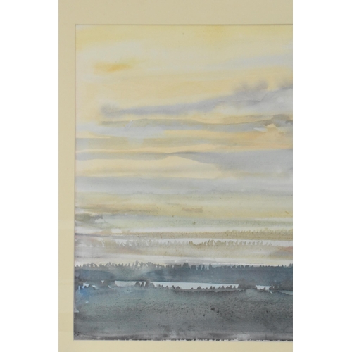 155 - David Smith - two watercolours, one depicting a Norfolk sea landscape scene, signed and dated 1979, ... 