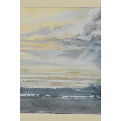 155 - David Smith - two watercolours, one depicting a Norfolk sea landscape scene, signed and dated 1979, ... 