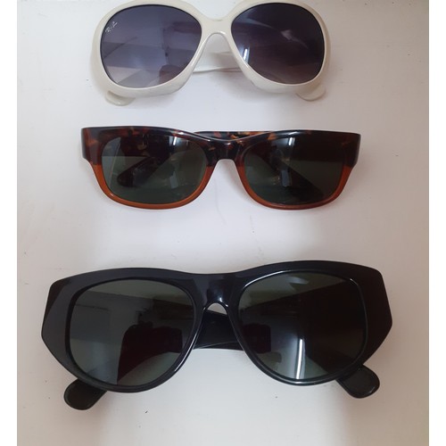 30 - Ray Ban-Three pairs of vintage sunglasses comprising a pair of black 'Dekko' sunglasses, a pair of w... 