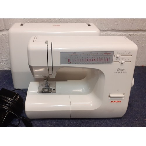 110 - A modern Janome electric sewing machine model Decor Excel II 5024 with case. Location:RWM