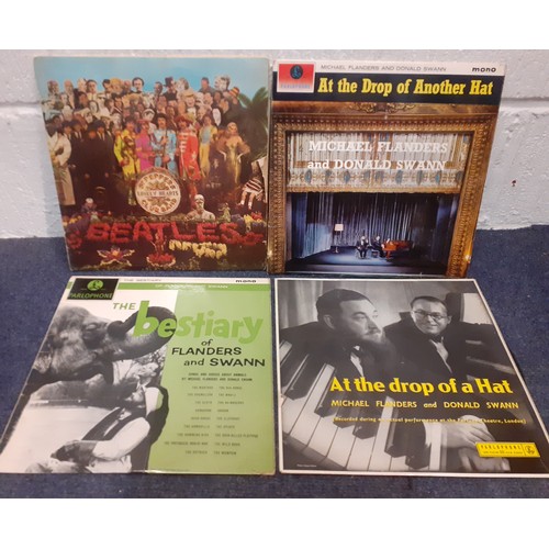 204 - Four LP's to include The Beatles Sgt Pepper's Lonely Hearts Club Band. Location:R1.2