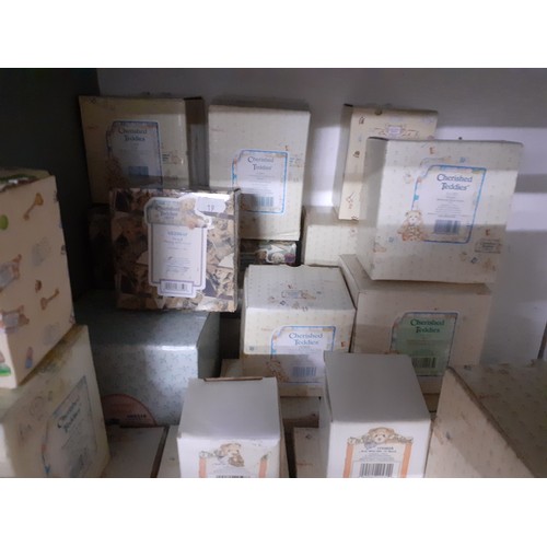 219 - A large quantity of Cherished Teddies composition models in original boxes. Location:G