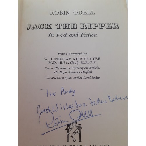 225 - Books-A quantity of Jack the Ripper related hardback and paperback books to include signed copies; a... 