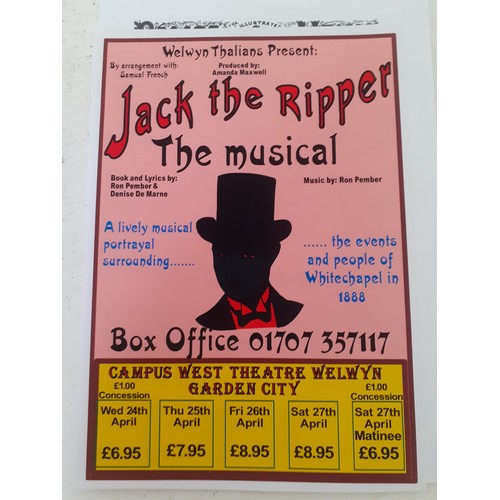 227 - A quantity of Jack the Ripper Interest theatre programmes, cassettes and ephemera to include Ambassa... 