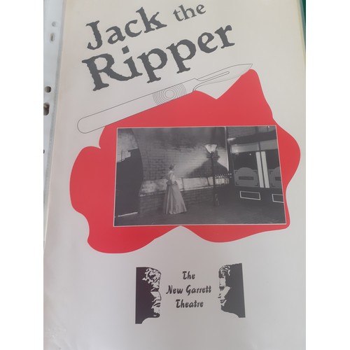 227 - A quantity of Jack the Ripper Interest theatre programmes, cassettes and ephemera to include Ambassa... 