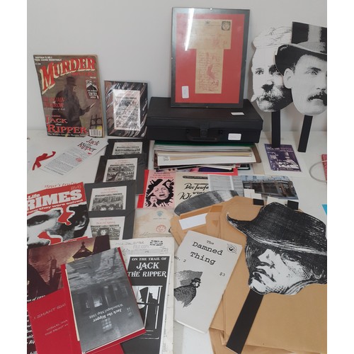 227 - A quantity of Jack the Ripper Interest theatre programmes, cassettes and ephemera to include Ambassa... 