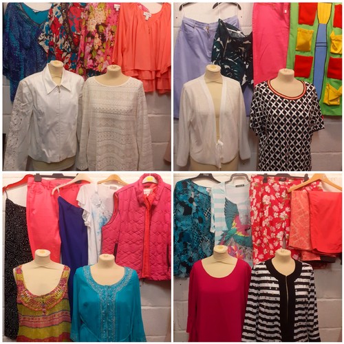 162 - A full rail of modern ladies clothing, mainly UK16-22 to include Joseph Ribkoff, M&S, Joules, Olsen,... 