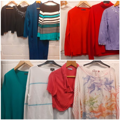 164 - A large quantity of modern ladies knitwear and separates, mainly UK16-18 (not all photographed) to i... 