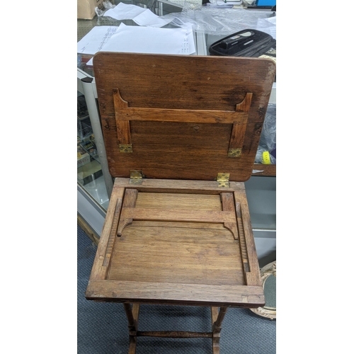 178 - A 19th century rosewood and oak adapted reading table, 76cm h x 38.5cm w x 32.5cm d
Location:RAB
If ... 