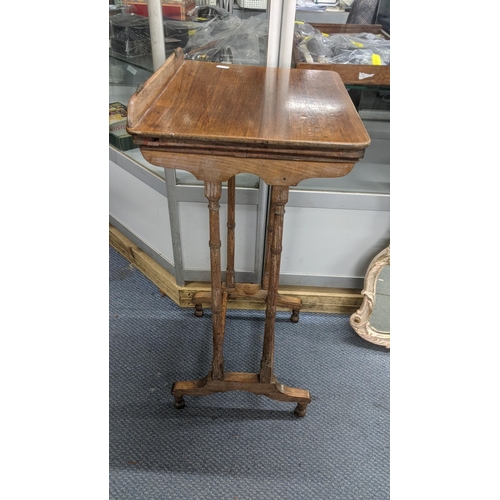 178 - A 19th century rosewood and oak adapted reading table, 76cm h x 38.5cm w x 32.5cm d
Location:RAB
If ... 