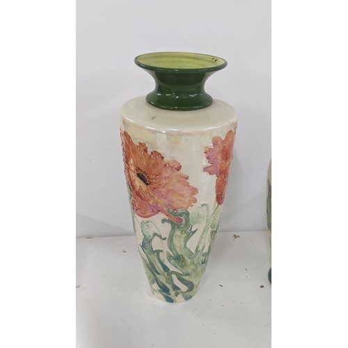 233 - A Moorcroft Chelsea Burslem lustre vase 24cm h, and a matching lidded vase 22cm h Location:4.1
If th... 