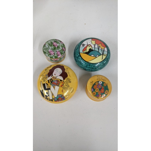 235 - Three Marie Graves Carlton ware trinket boxes and one other Location:11.2
If there is no condition r... 