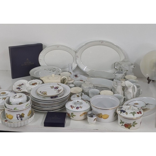 242 - A collection of mixed ceramics to include Porcelain Real Brasil white blossom part tea/dinner servic... 