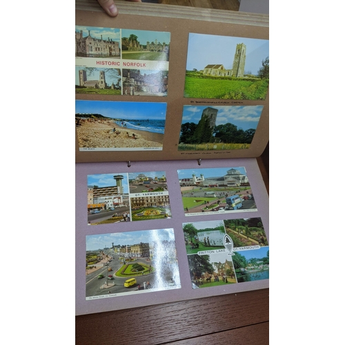 319 - Four postcard albums to include postcards from Snowdon, Thompson River and others Location:BWR
If th... 