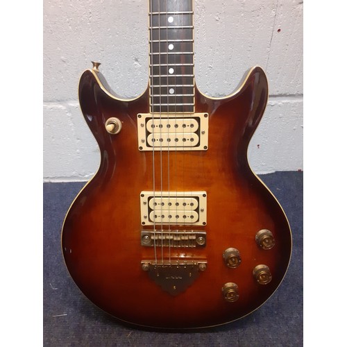 212 - A 1980's Ibanez AR-100 Artist with an antique violin burst finish, made in Japan, serial no:K804629 ... 