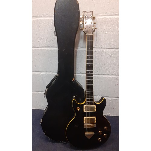 211 - A 1980's Ibanez Artist in black with hardcase, no serial number. Location:RWF