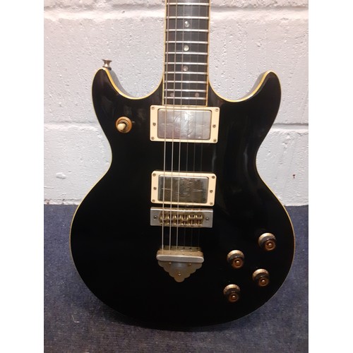 211 - A 1980's Ibanez Artist in black with hardcase, no serial number. Location:RWF