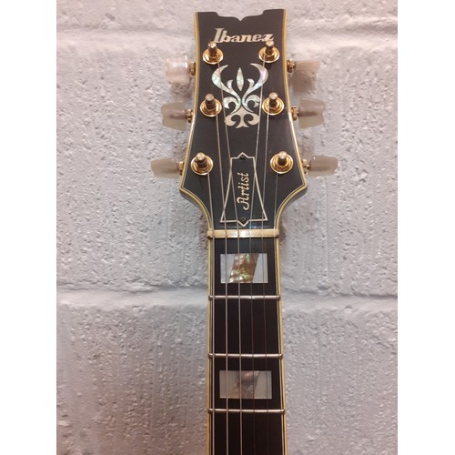 209 - A 1980's Ibanez AR-305 Artist, made in Japan, serial no:L795639 in brown with hard case. Location:RW... 