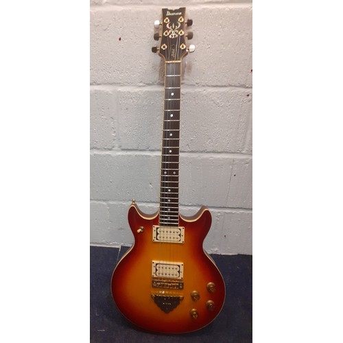 210 - A 1980's Ibanez artist AR100, serial no:H814251, made in Japan with a hardcase. Location:RWF