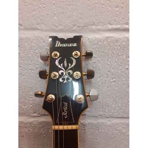 210 - A 1980's Ibanez artist AR100, serial no:H814251, made in Japan with a hardcase. Location:RWF