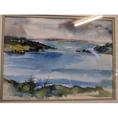 120 - Original watercolours, pastels and a limited edition lithographic print comprising Audrey Jones - St... 