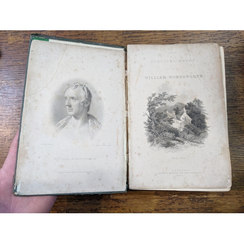 16 - The poetical works of William Wordsworth, dated 1845 printed by Edward Moxon inscribed to Jane Stanl... 