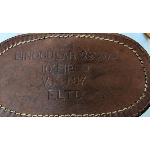 18 - Collectables to include two WWI medals 87430 Pte. H C Houghton R Fus, binoculars the case stamped Bi... 