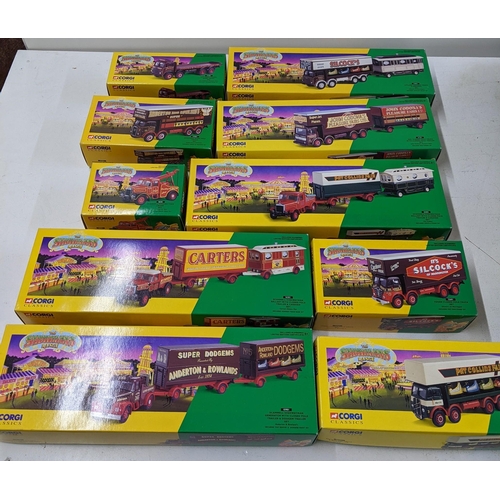 24 - A collection of Diecast model commercial vehicles from 'The Showman's Range' by Corgi
Location: 9-4
... 