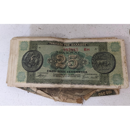 251 - A mixed collection of banknotes and coins, together with vintage watches and brooches Location:RWM
I... 