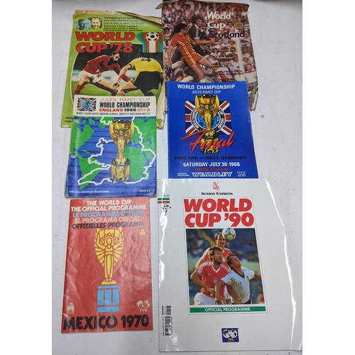 28 - Sporting memorabilia to include a programme from the 1966 World Cup, the souvenir programme from the... 