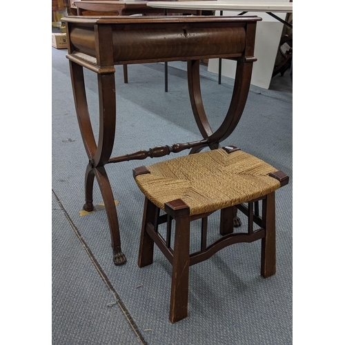 310 - An Edwardian work table and stool A/F
Location:A2M
If there is no condition report shown, please rep... 