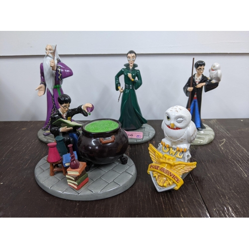 36 - Royal Doulton Harry Potter figures to include Professor McGonagall, Headmaster Albus Dumbledore, Hed... 