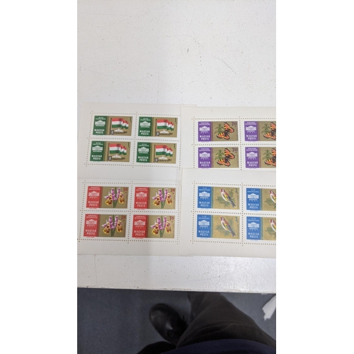 377 - A mixed lot to include a variety of blocks stamps and loose to include British examples of Penny Red... 