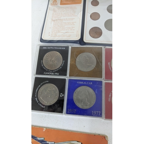 379 - A mixed lot to include British coinage, smoking card albums and books to include Treasury by Enid Bl... 