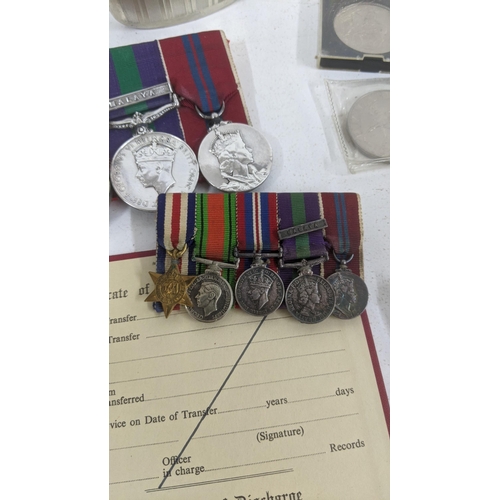 384 - WWII medals and later all from George Alexander West division Scots medals, WWII France and Germany ... 