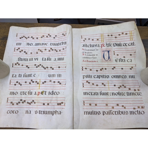 46 - A collection of musical sheets on pigskin 81cm h Location: SL
If there is no condition report shown,... 